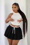 Stunning Piercing Detail Ribbed Top